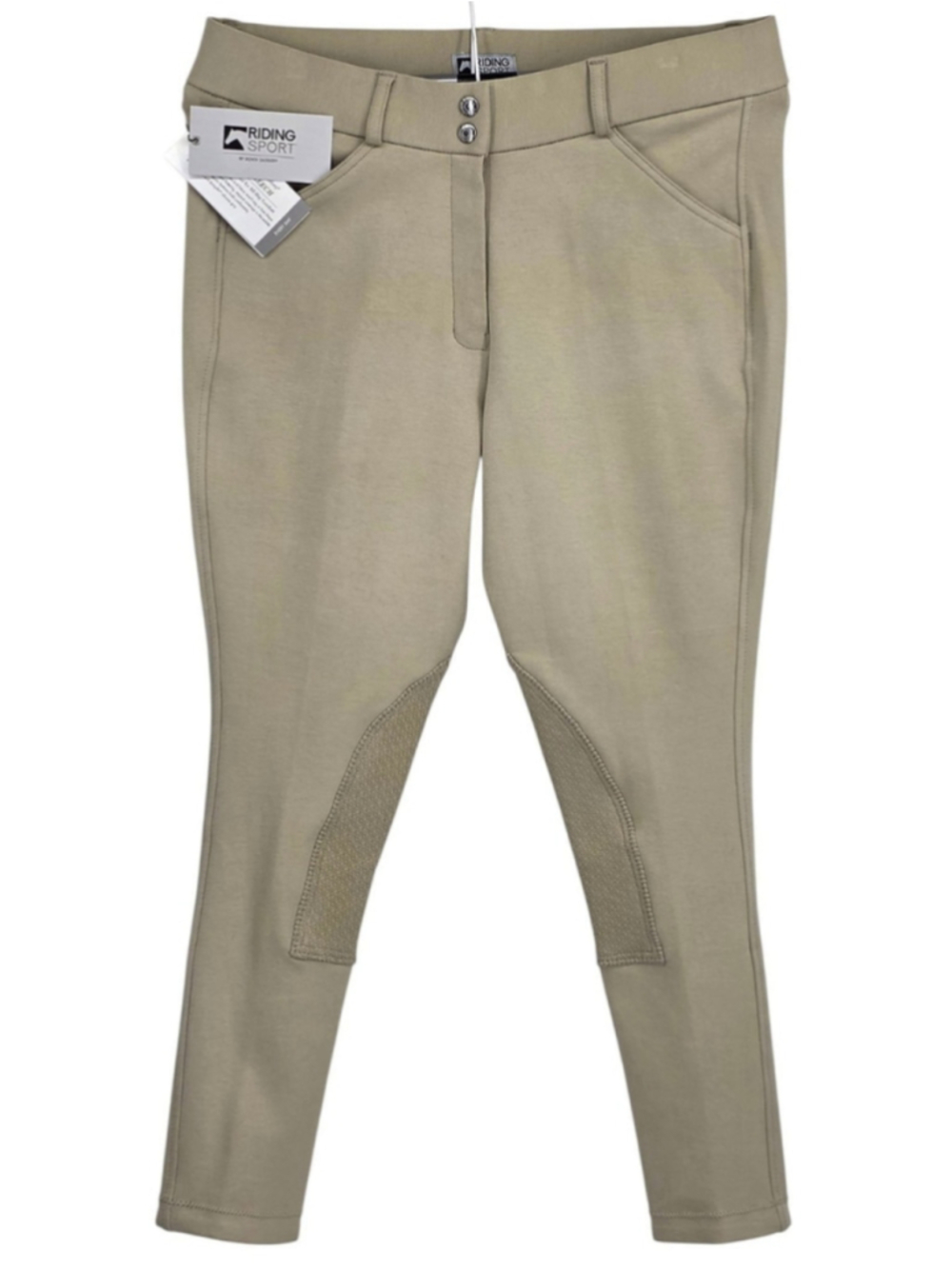 Riding Sport Dover Saddlery Womens Breeches 34 Tan Knee Patch Equestrian NWT